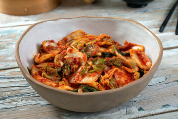 cavolo fermentato kimchi cibo e gastronomia asiatica 