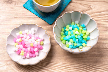 お茶うけは金平糖