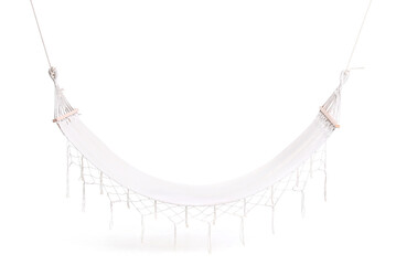 Cozy hammock isolated on white background