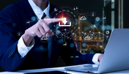 For transferring backup files, use online data storage and cloud computing on the internet. FTP (File Transfer Protocol) and Document Management System (DMS) for information technology.