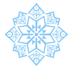 snowflake on white background