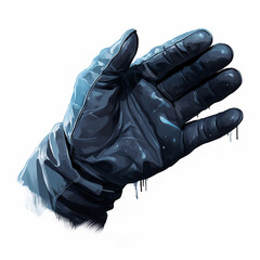 illustration of gloves in cold weather