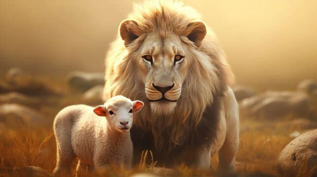 illustration of Jesus and the lam