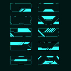 Frames set the future technology of the Pro Vector hud collection interface.