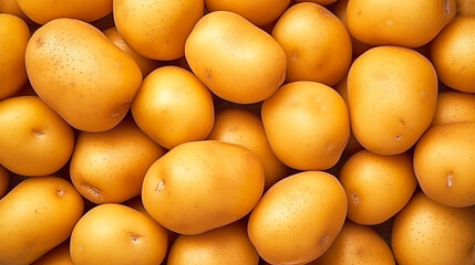 Potatoes background. Fresh potatoes.