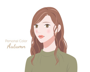 パーソナルカラー　イエローベース　秋　オータム