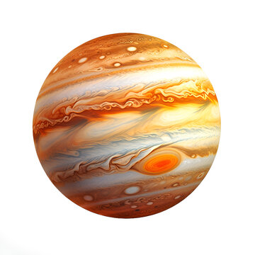 Jupiter on a transparent background