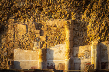 sunset at ruins of masada, israel, fortress, unesco world heritage, middle east, nobody, castle