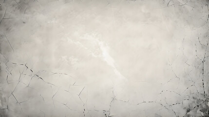 Grunge empty creased paper texture with torn edges frame and faded vignette border. Dirty distressed vintage 8k 16:9 weathered old wrinkled photo background. Retro transparent overlay. 