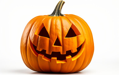Halloween Pumpkin on white background isolated