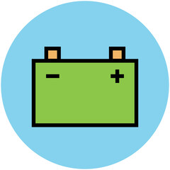 Transport Flat Vector Icons
