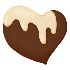 chocolate milk heart shaped food design objects