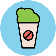 Food Colored Vector Icons