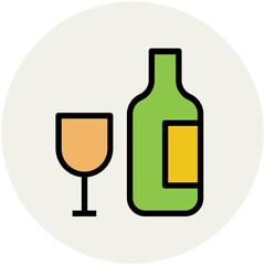 Food Colored Vector Icons