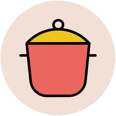 Food Colored Vector Icons