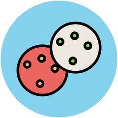 Food Colored Vector Icons