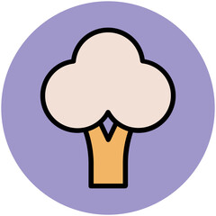 Food Colored Vector Icons