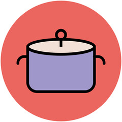 Food Colored Vector Icons