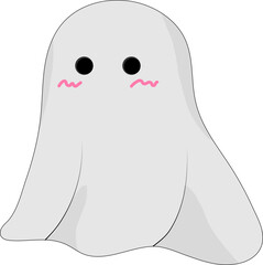 귀여운 유령 벡터 일러스트
