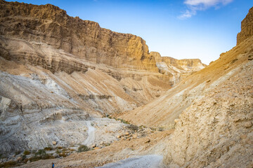 sunrise at ruins of masada, israel, fortress, unesco world heritage, middle east, nobody, snake path