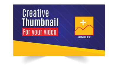 Video Thumbnail design Image | Editable Thumbnail Cover for videos 
