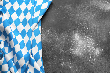 Flag of Bavaria on grey background