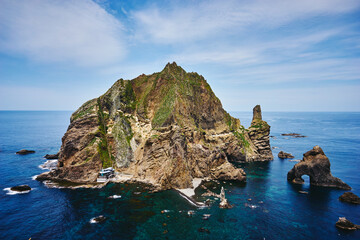 Rocky Island And The Sea(Dokdo, East Sea, South Korea)