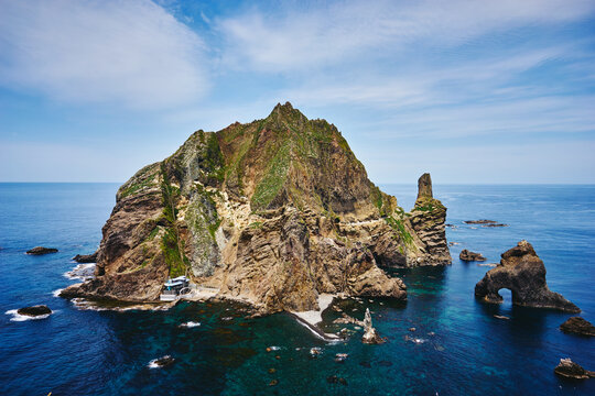 Rocky Island And The Sea(Dokdo, East Sea, South Korea)