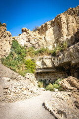 Fototapeta premium ein gedi, oasis, dead sea, waterfalls, middle east, israel, beach, salt
