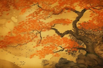 Autumn maple japanese. Generate Ai