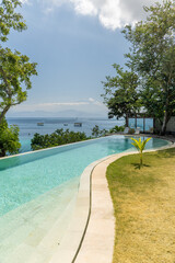 Views from Nusa Lembongan with Mount Aging in the background