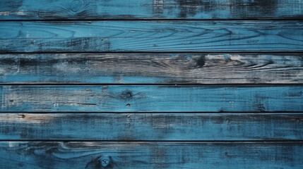 blue wooden background created using Generative AI	