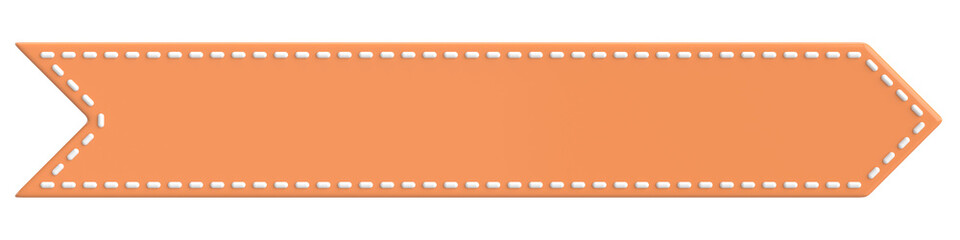 Title label. Header label. 3D illustration.