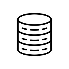 a database icon in line style