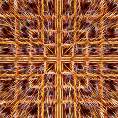 brown and gold coloured exploding grid square format pattern and design