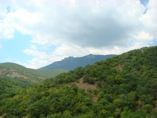 Fototapeta na wymiar mountain landscape in the mountains of Crimea