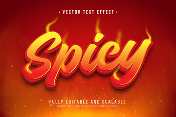 Spicy 3d editable text effect