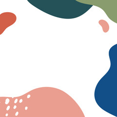 Abstract Boho Summer Sale Post Frame with Organic Shapes