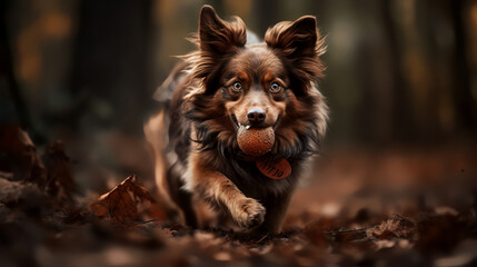 Capture the essence of energy and vitality by experimenting with panning techniques, freezing the surroundings while the dog runs or plays, creating a mesmerizing motion blur effect. 