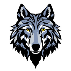 Fototapeta premium wolf head logo with good quality and good design
