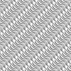 seamless pattern with wavy lines