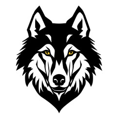wolf head logo with good quality and good design