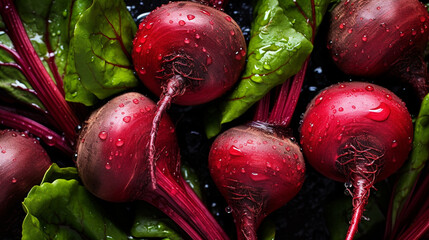 beetroot background collection of healthy food fruit and vegetables, natural background of fresh beetroots representing concept of organic vegetables , healthy eating, fresh ingredient - obrazy, fototapety, plakaty