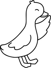Duck outline