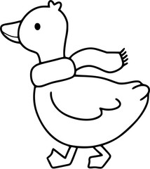Duck outline