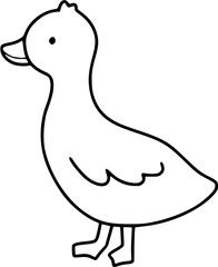 Duck outline
