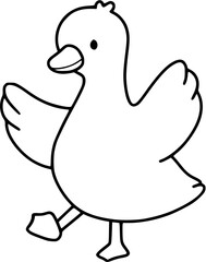 Duck outline