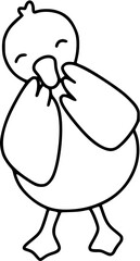 Duck outline