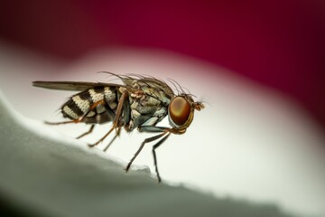 A closeup shot of a Housefly