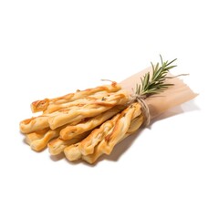 Olive Garden Breadsticks isolated on white (generative AI)
